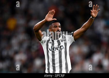Turin, Italien. 15. August 2022. Während der Serie A Fußballspiel zwischen Juventus FC und US Sassuolo. Kredit: Nicolò Campo/Alamy Live Nachrichten Stockfoto
