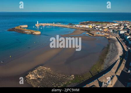 Donaghadee vom Himmel Stockfoto