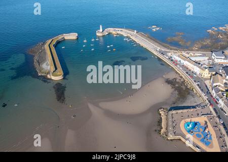 Donaghadee vom Himmel Stockfoto