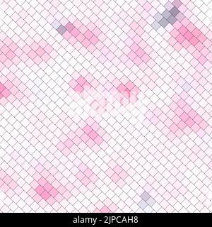 Abstrakt quadratisch bunte Palette Backstein Wand Textur Hintergrund mit geometrischen dekorative Illustration von Offset Quads Gitter Musterhintergrund Design Stockfoto