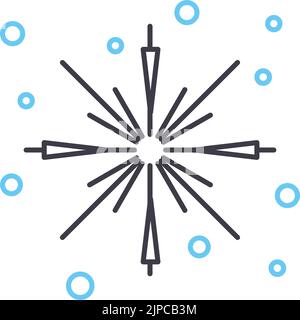 Liniensymbol für leichte Fahrgeschwindigkeit, Umrisssymbol, Vektordarstellung, Konzeptschild Stock Vektor