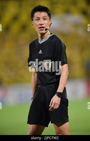 Kashiwa, Chiba, Japan. 14. August 2022. Refelee Masuya Yeda beim Ligaspiel 2022 J1 zwischen Kashiwa Reysol und Sanfrecce Hiroshima im Sankyo Frontier Kashiwa Stadium Hitachidai in Kashiwa, Chiba, Japan, 14. August 2022. Quelle: AFLO/Alamy Live News Stockfoto