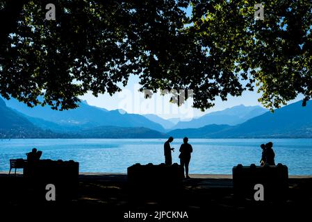 See von Annecy im Departement Haute-Savoie (Französische Alpen) Stockfoto