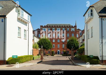 Sommermittags bei Cathedral Views in Salisbury, Wiltshire, England. Stockfoto