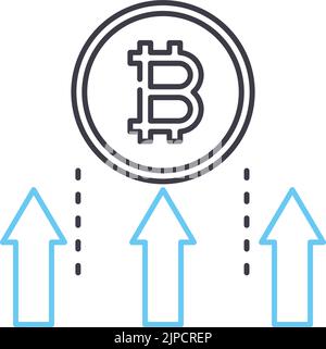 Geld geliefert Linie Symbol, Umriss Symbol, Vektor-Illustration, Konzept Zeichen Stock Vektor