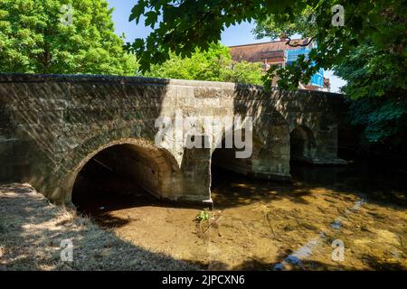 Crane Bridge über den Fluss Avon in Salisbury, Wiltshire, England. Stockfoto