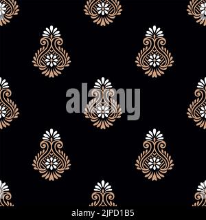Florale, geometrische Dessins Stockfoto