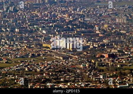 Blick vom Mount Dajti, Tirana, Albanien Stockfoto