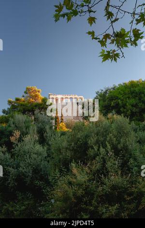 Akropolis-Tempel in Athen, Griechenland Stockfoto