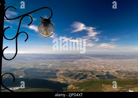 Blick vom Mount Dajti, Tirana, Albanien Stockfoto