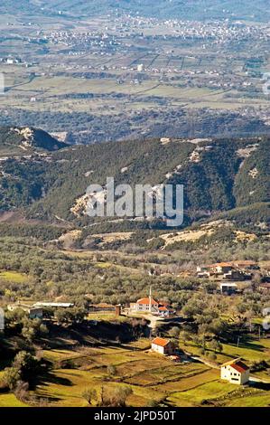 Blick vom Mount Dajti, Tirana, Albanien Stockfoto