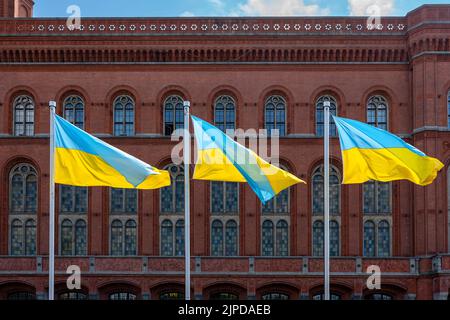 Nationalflagge, ukraine, Stand mit ukraine, Nationalflagge, ukraine Stockfoto