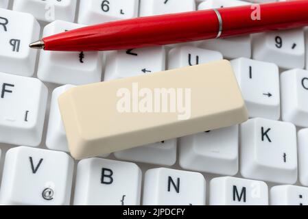 Abstrakte Schreibkraft Üben Speed Typing, Programmierer Debugging Codes Stockfoto
