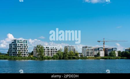 Hausleben, See, schwerin, zu Hause, Hausleben, Wohnen, Seen, schwerins Stockfoto