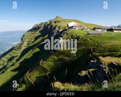 Die Mannlichen, Berner Oberland, Schweiz. Stockfoto