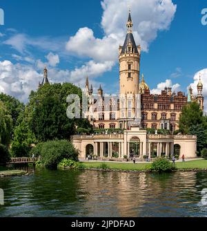 Schloss schwerin, Schlösser schwerin Stockfoto