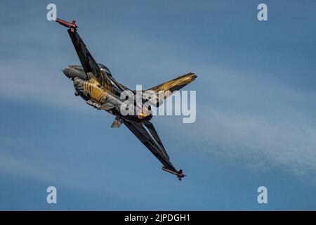 F-16AM des belgischen Air Component F16 Demo Teams Stockfoto