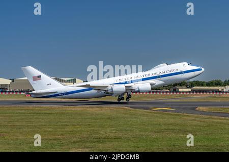 Boeing E-4B Nachtwatch Stockfoto