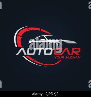 Car Garage Premium Konzept Logo Design Stock Vektor