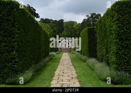 Herstmonceux Castle Gardens East Sussex großbritannien Stockfoto