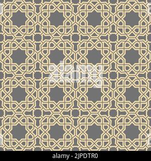 Nahtlose Ornament im arabischen Stil. Geometrische abstrakte goldenen Hintergrund. Muster für Wallpaper und Hintergründe Stockfoto