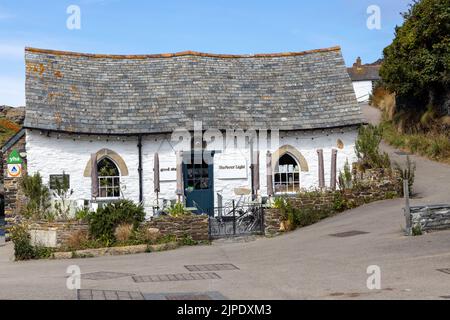 Harbor Light Tea Garden in Boscastle Cornwall Stockfoto