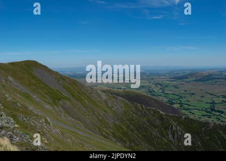 Blencathra Fell, Lake District National Park, Großbritannien, Sharp Edge Ascent. Stockfoto