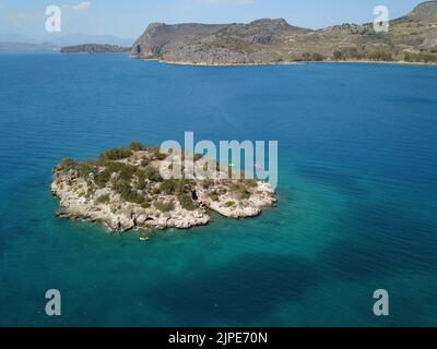 ARGOLIDA GRIECHENLAND CARATHONA STRAND IN NAFPLIO Stockfoto