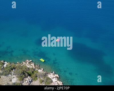 ARGOLIDA GRIECHENLAND CARATHONA STRAND IN NAFPLIO Stockfoto