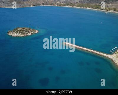 ARGOLIDA GRIECHENLAND CARATHONA STRAND IN NAFPLIO Stockfoto