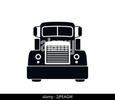 Lkw-Symbol. Vektor Cartoon Dump Truck. vektor-Illustration. Amerikanischer LKW. Sattelschlepper. Stock Vektor