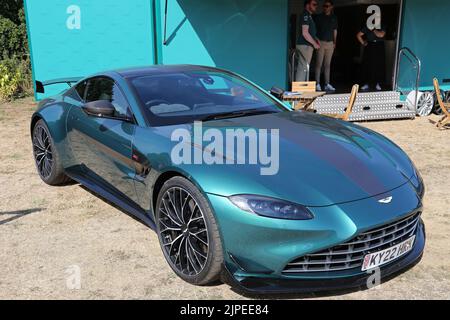 Aston Martin Vantage 4,0 V8 F1 Edition Coupé (2022), Aston Martin Heritage Day 2022, Brooklands Museum, Weybridge, Surrey, England, Großbritannien, Europa Stockfoto