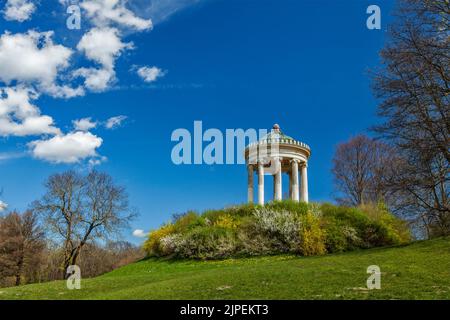 Tempel, münchen, englischer Garten, monopteros, Tempel, munichs, englischer Garten Stockfoto