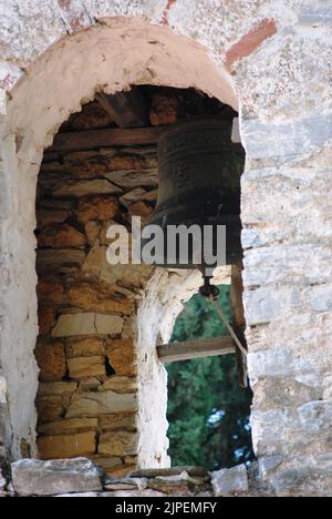 Kirche aus dem 19.. Jahrhundert der St. Athanasios in Palaiokasthon, Chalkidiki Stockfoto