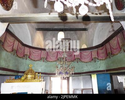 Kirche aus dem 19.. Jahrhundert der St. Athanasios in Palaiokasthon, Chalkidiki Stockfoto