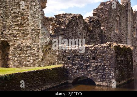 Normannische Ruinen des Constables House, Christchurch Stockfoto