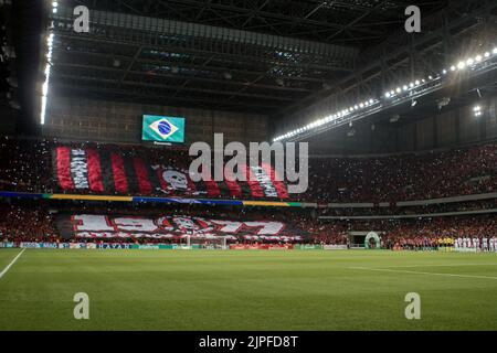 Curitiba, Brasilien. 18. August 2022. PR - Curitiba - 08/17/2022 - 2022 BRAZILIAN CUP, ATHLETICO-PR X FLAMENGO - Gesamtansicht des Stadions Arena da Baixada für das Spiel zwischen Athletico-PR und Flamengo für die Copa do Brasil Meisterschaft 2022. Foto: Robson Mafra/AGIF/Sipa USA Quelle: SIPA USA/Alamy Live News Stockfoto