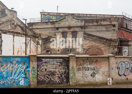 Altes Telliskivi-Industriegebiet in Tallinn, Estland Stockfoto