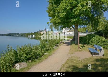 Ploen am Großen Ploener See in Holstein Schweiz, Schleswig-Holstein, Deutschland Stockfoto