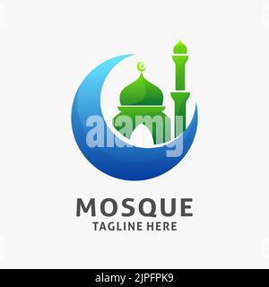 Logo der islamischen Moschee Stock Vektor