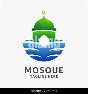 Logo der islamischen Moschee Stock Vektor