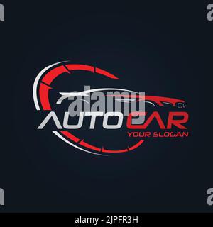 Design Des Automarke-Logos, Vektordesign Des Premium-Automarke-Logos Stock Vektor