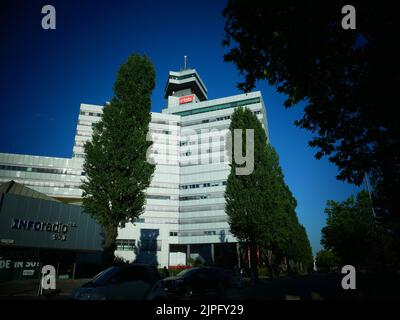 Berlin, Deutschland. 10. August 2022. Das RBB-Sendezentrum fotografiert am 10. August 2022 in Berlin Charlottenburg. © VON XAMAX Credit: XAMAX/dpa/Alamy Live News Stockfoto