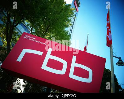Berlin, Deutschland. 10. August 2022. Das RBB-Sendezentrum fotografiert am 10. August 2022 in Berlin Charlottenburg. © VON XAMAX Credit: XAMAX/dpa/Alamy Live News Stockfoto