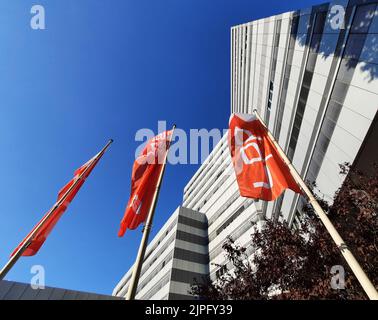 Berlin, Deutschland. 10. August 2022. Das RBB-Sendezentrum fotografiert am 10. August 2022 in Berlin Charlottenburg. © VON XAMAX Credit: XAMAX/dpa/Alamy Live News Stockfoto