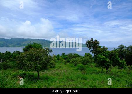 Indonesia Alor Island - wunderbare Aussicht auf die Landschaft Stockfoto