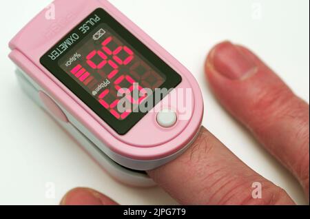 Pulsoxymeter Stockfoto