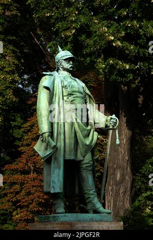 bismarck-Denkmal, Bronzestatue, otto fürst von bismarck, bismarck-Denkmäler, Statuen Stockfoto