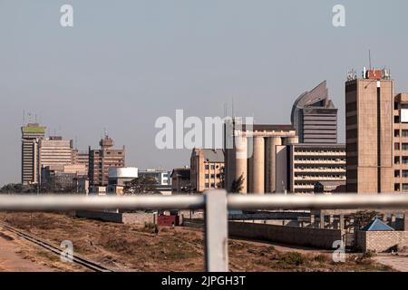 Skyline von Lusaka in Sambia Stockfoto