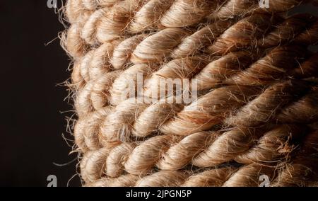 Seil, Jute, Seile, jute Stockfoto